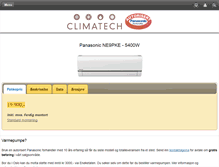 Tablet Screenshot of climatech.no