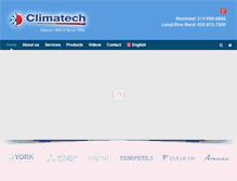 Tablet Screenshot of climatech.ca